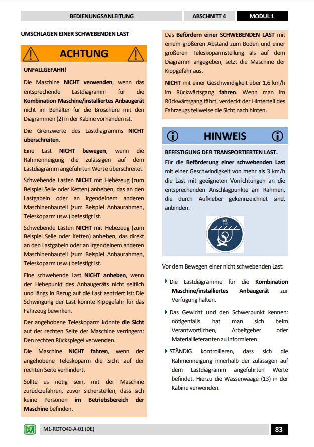 Merlo ROTO MODULAR (R40.16-R40.18-R50.21-R50.26-R50.30-R50.35-R70.24 ...