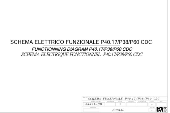 Merlo P40.17 P38 P60 CDC electrical diagram [PDF]