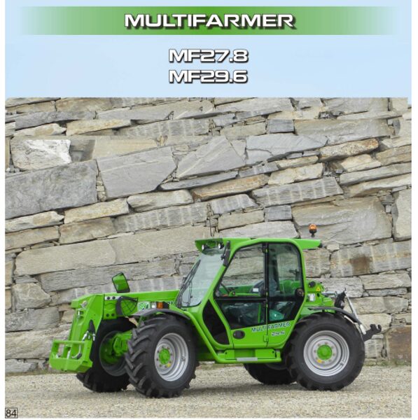 Merlo Panoramic 28.8 – 32.6 – MF27.8 – MF29.7 Service Manual, Mechanic Manual, Hydraulic & Electrical Diagram DE [PDF]