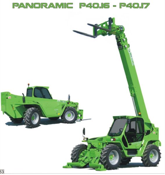 Merlo Panoramic 40.16 - 40.17 - P40.16K - P40.17K Service Manual, Mechanic Manual, Hydraulic & Electrical Diagram DE [PDF]