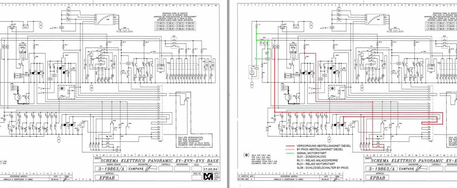 Merlo Panoramic bis 1998 (ohne Armaturenkarte) Electrical Diagram DE [PDF]