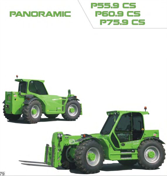 Merlo Panoramic P55.9 – P75.9 CS Service Manual, Mechanic Manual, Hydraulic & Electrical Diagram DE [PDF]