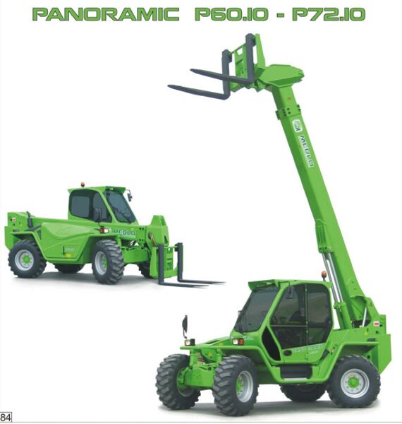 Merlo Panoramic P60.10 – P72.10 IMS Service Manual, Mechanic Manual, Hydraulic & Electrical Diagram DE [PDF]