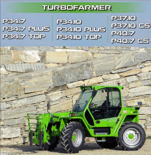 Merlo Turbofarmer CIT 2011 ab SAV C112138 (P34.7 – P38.10 PLUS TOP) Service Manual, Mechanic Manual, Hydraulic & Electrical Diagram DE [PDF]