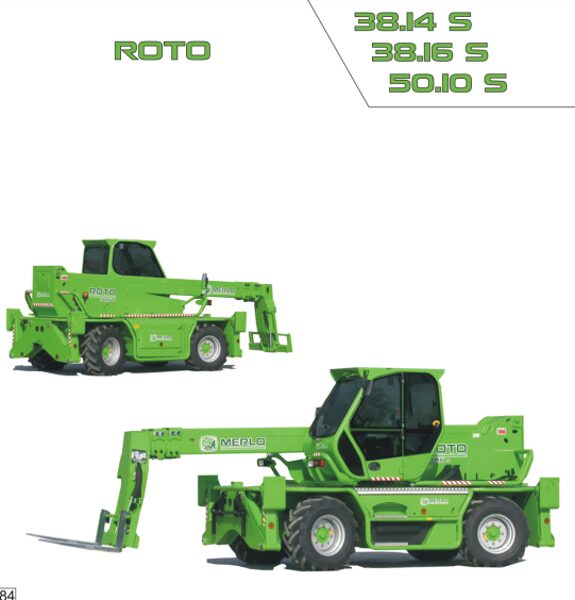 Merlo ROTO IMS (R38.14 – R38.16 – R50.10S bis SAV C036141) Service Manual, Mechanic Manual, Hydraulic & Electrical Diagram DE [PDF]