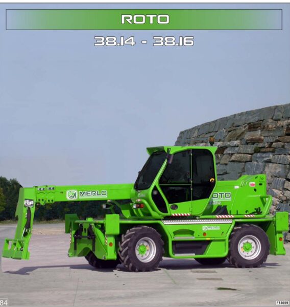 Merlo ROTO SM 400° (R38.14 – R38.16 – R40.18S – R50.10S ab SAV C037142) Service Manual, Mechanic Manual, Hydraulic & Electrical Diagram DE [PDF]