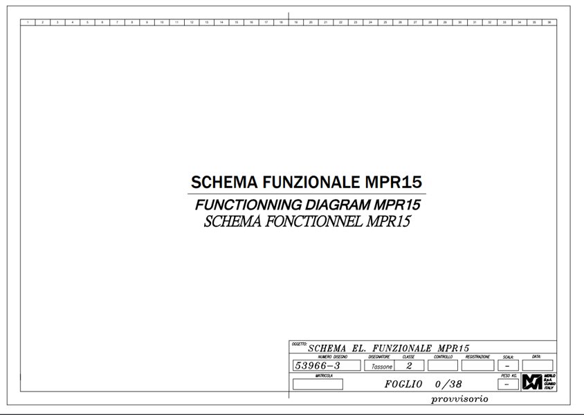 Merlo MPR15 Electrical Diagram & Error Code DE [PDF]