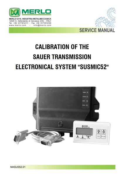 Merlo CALIBRATION OF ELECTRONICAL SYSTEM 
