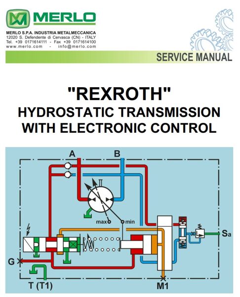 Rexroth Hydrostatic Transmissin With Electric Control- P 40.16K, P 101.10K, Roto 33.13K, Roto 30.16K Service Manual ENG [PDF]