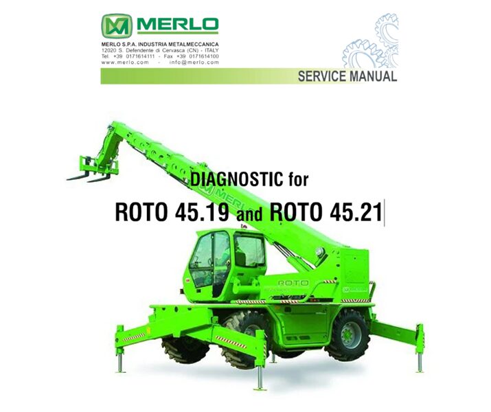 Merlo ROTO 45.19 and ROTO 45.21 DIAGNOSTIC Service Manual ENG [PDF]